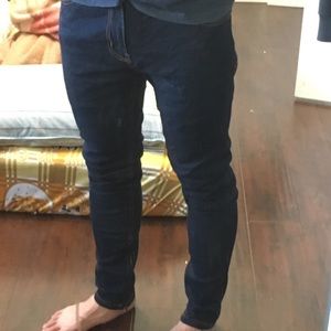 Slim zipper jeans